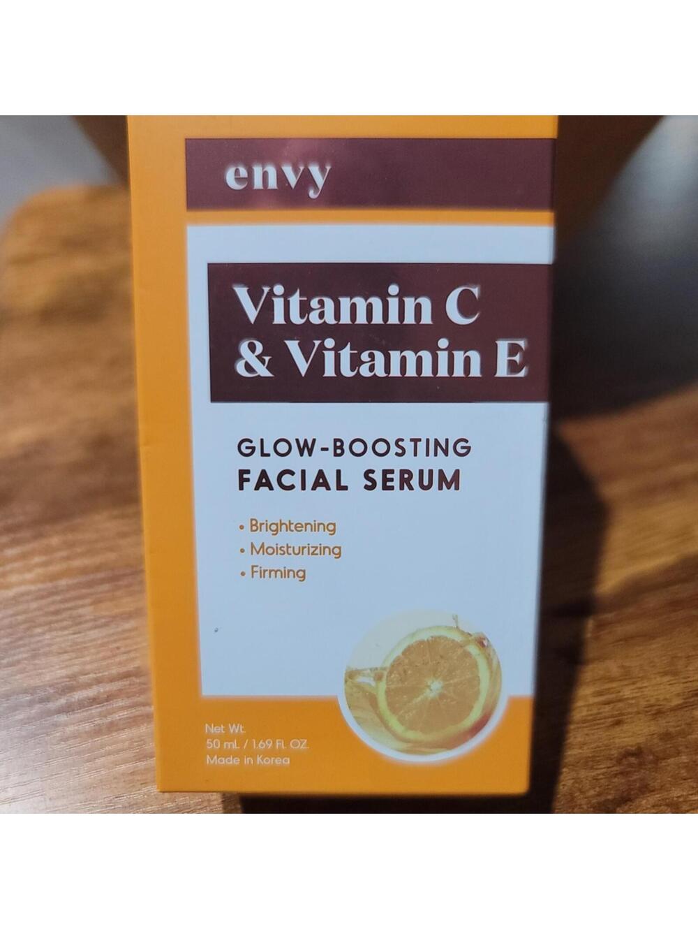 Envy Vitamin C Vitamin E Glow-Boosting Facial Serum 50ML New